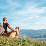 Fall Hike with Dog